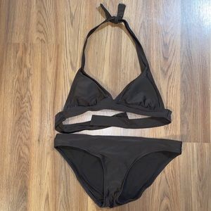 ✨8/$10. Old Navy Brown bikini. Size XS/S